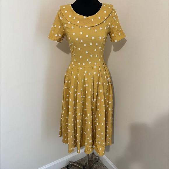 1950’s Inspired Polka Dot Midi Dress - Picture 3 of 7